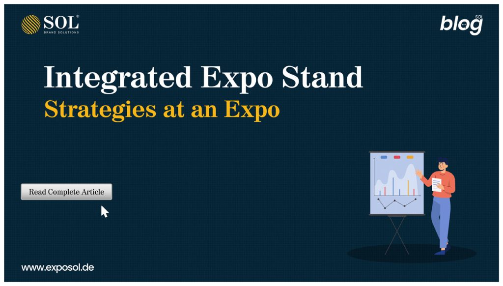 Stand de exposición integrado Estrategias en una Expo