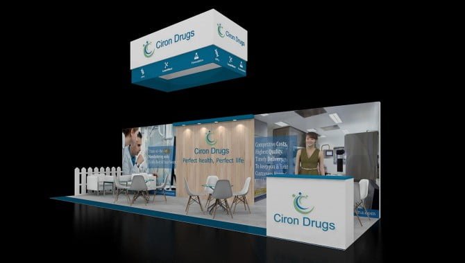 Product display stands for exhibition