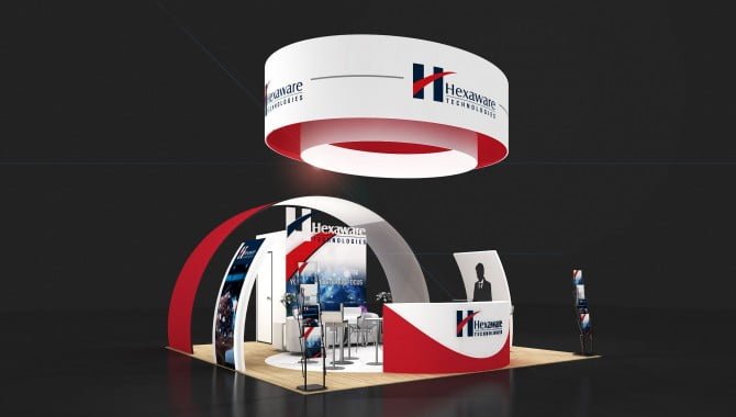 Product display stands for exhibition