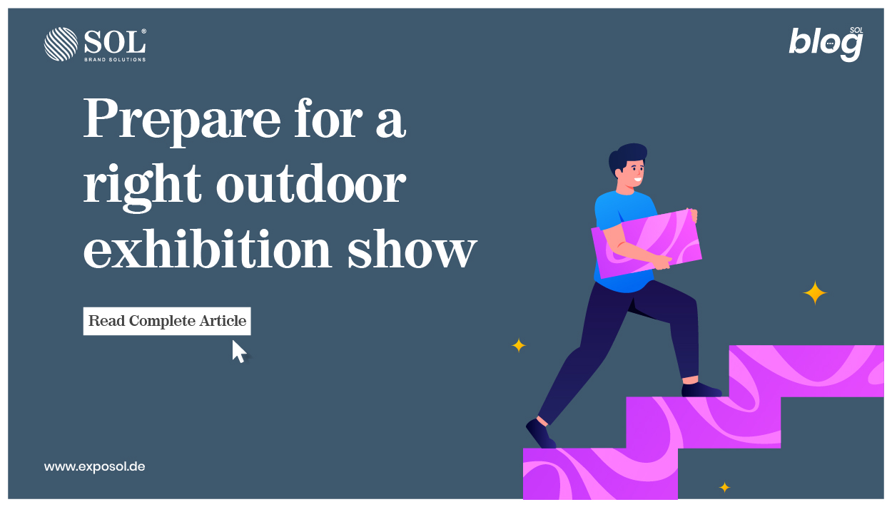 Prepare for a right outdoor exhibition show