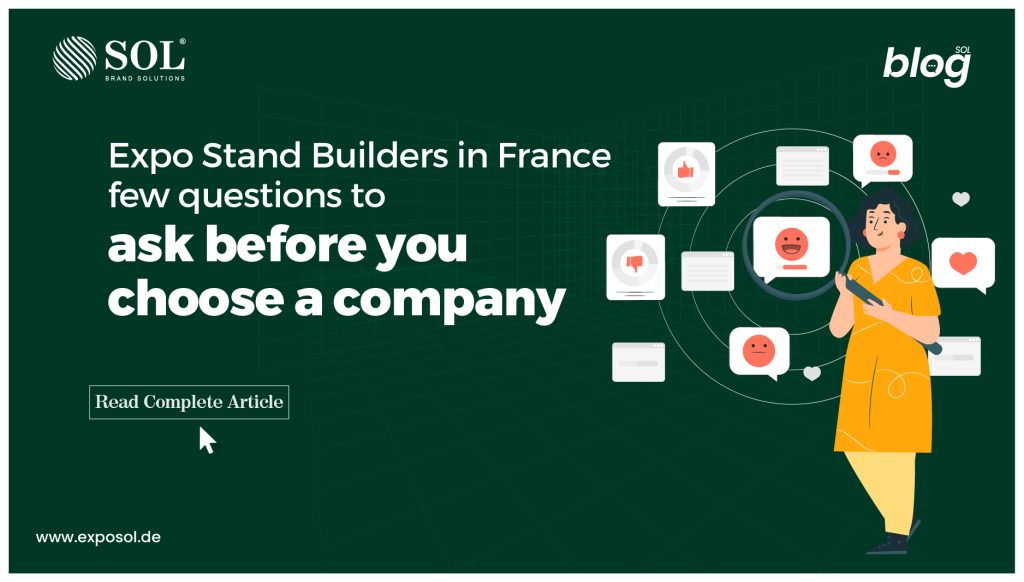 Preguntas que hay que hacer a los constructores de stands para exposiciones en Francia antes de contratar