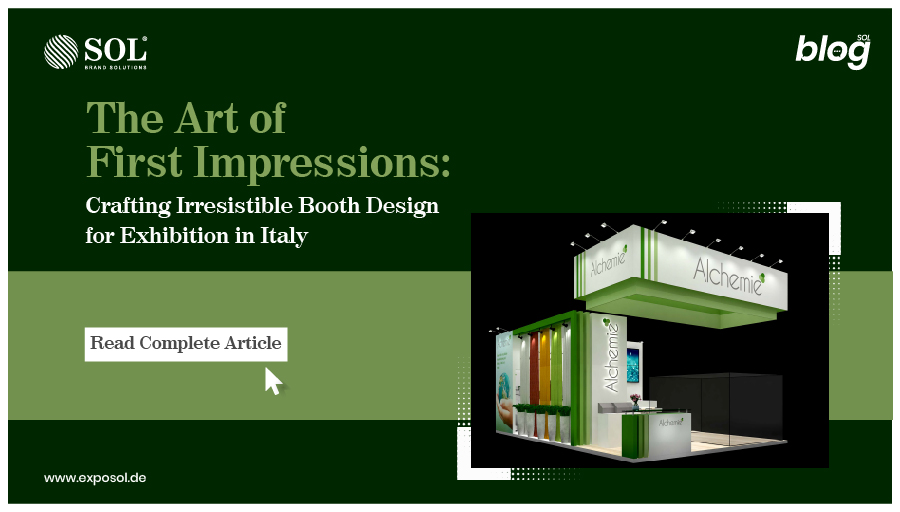 Die Kunst des ersten Eindrucks: Unwiderstehliches Standdesign für eine Ausstellung in Italien